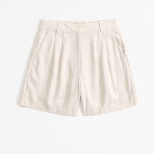 NWT. A&F Sloane Tailored Linen-Blend shorts. Size 26.